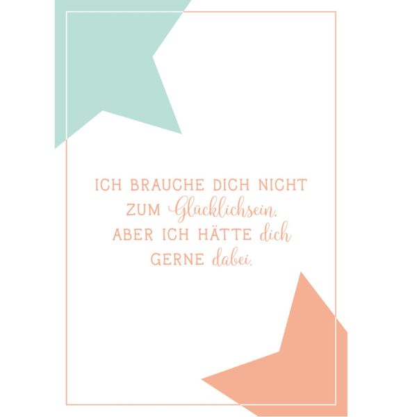 Postkarte "Glücklichsein..." 