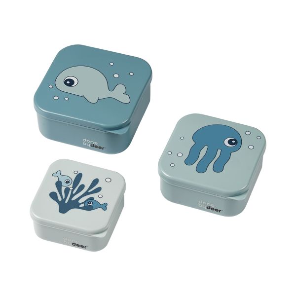 Brotbox Set Sea friends Blue 