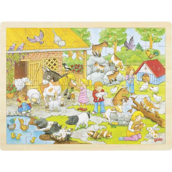 Holzpuzzle Streichelzoo 48 Teile 