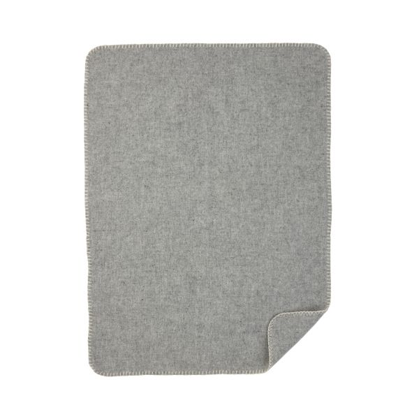 Baby Wolldecke Soft grau 