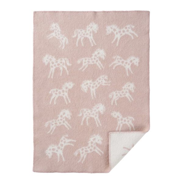 Babydecke Pony rosa 