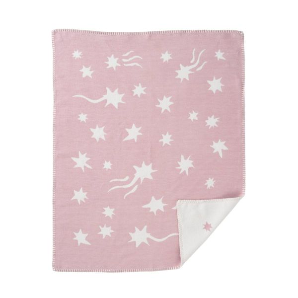 Babydecke Sternschnuppe rosa 