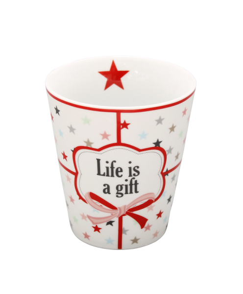 Becher "Life is a gift" 