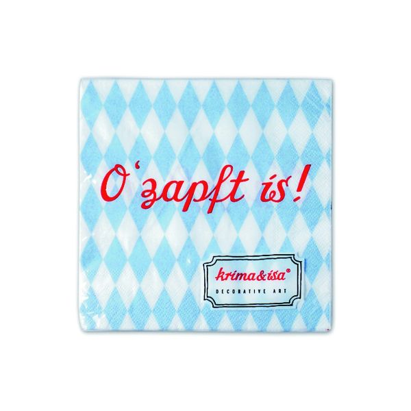 Serviette Rauten o´zapft is 