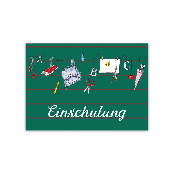 Postkarte Einschulung 