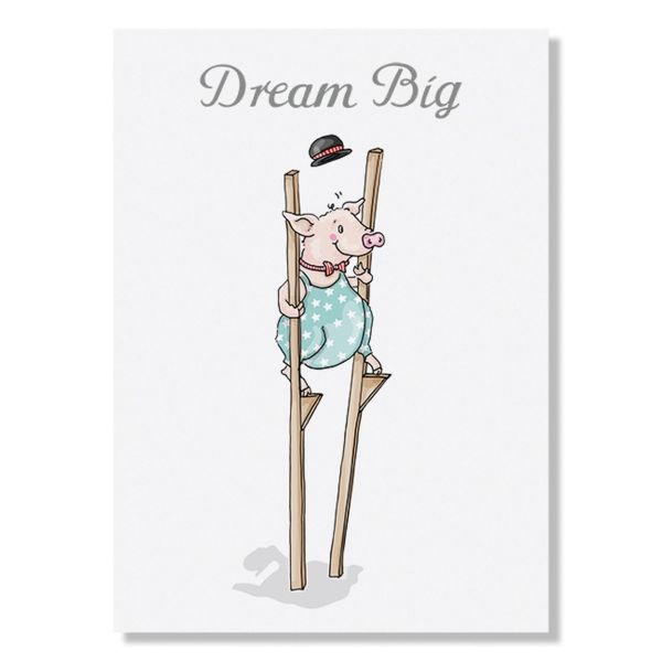 Postkarte Dream Big 