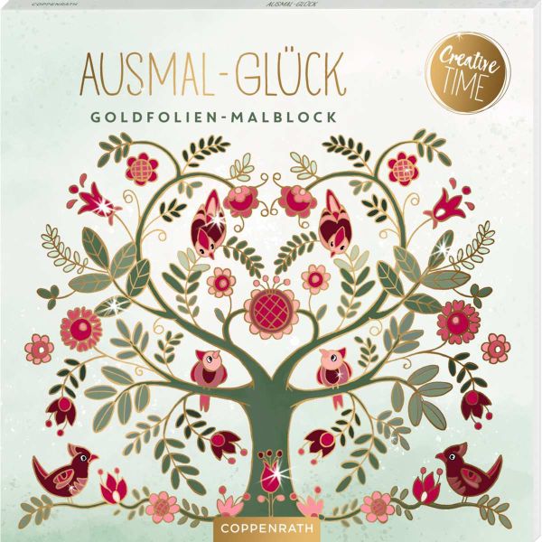 Ausmal-Glück - Goldfolien-Malblock 